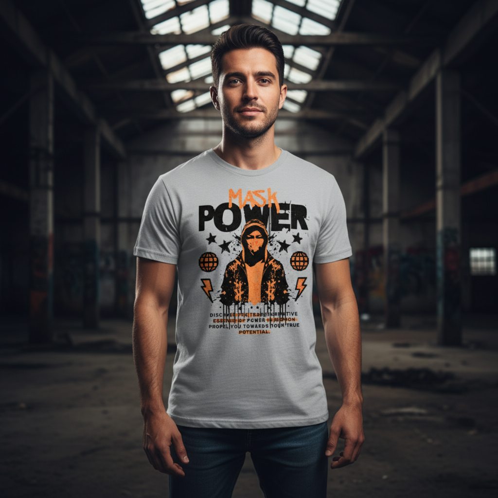 Lightning Star Mask Power Tee